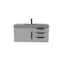 Castello Usa Thames 36-inch Gray Vanity Set with Gray Top and Black Handles CB-MC-36G-BL-20146-GR - alternate 1